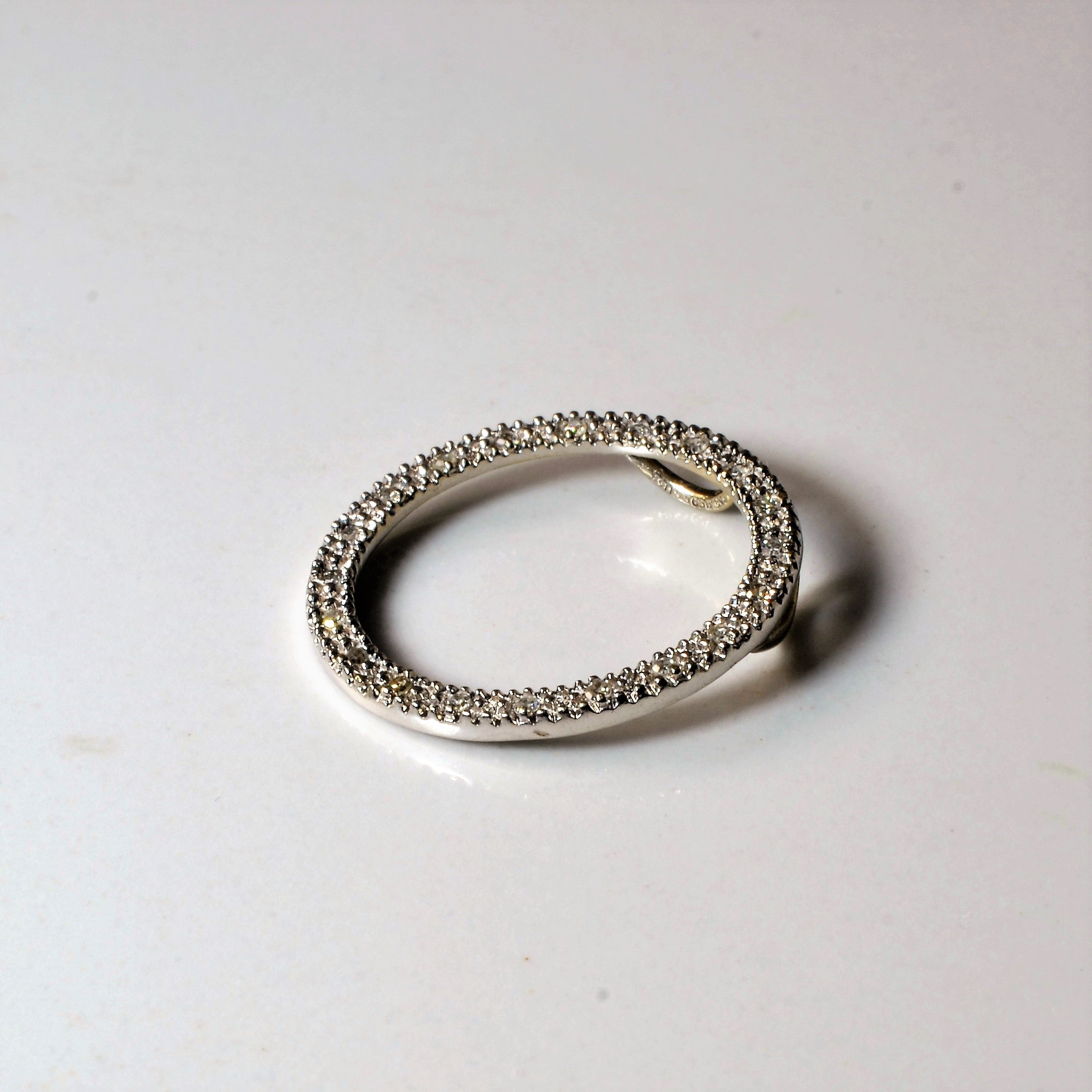 Pave Diamond Circle Pendant | 0.05ctw |