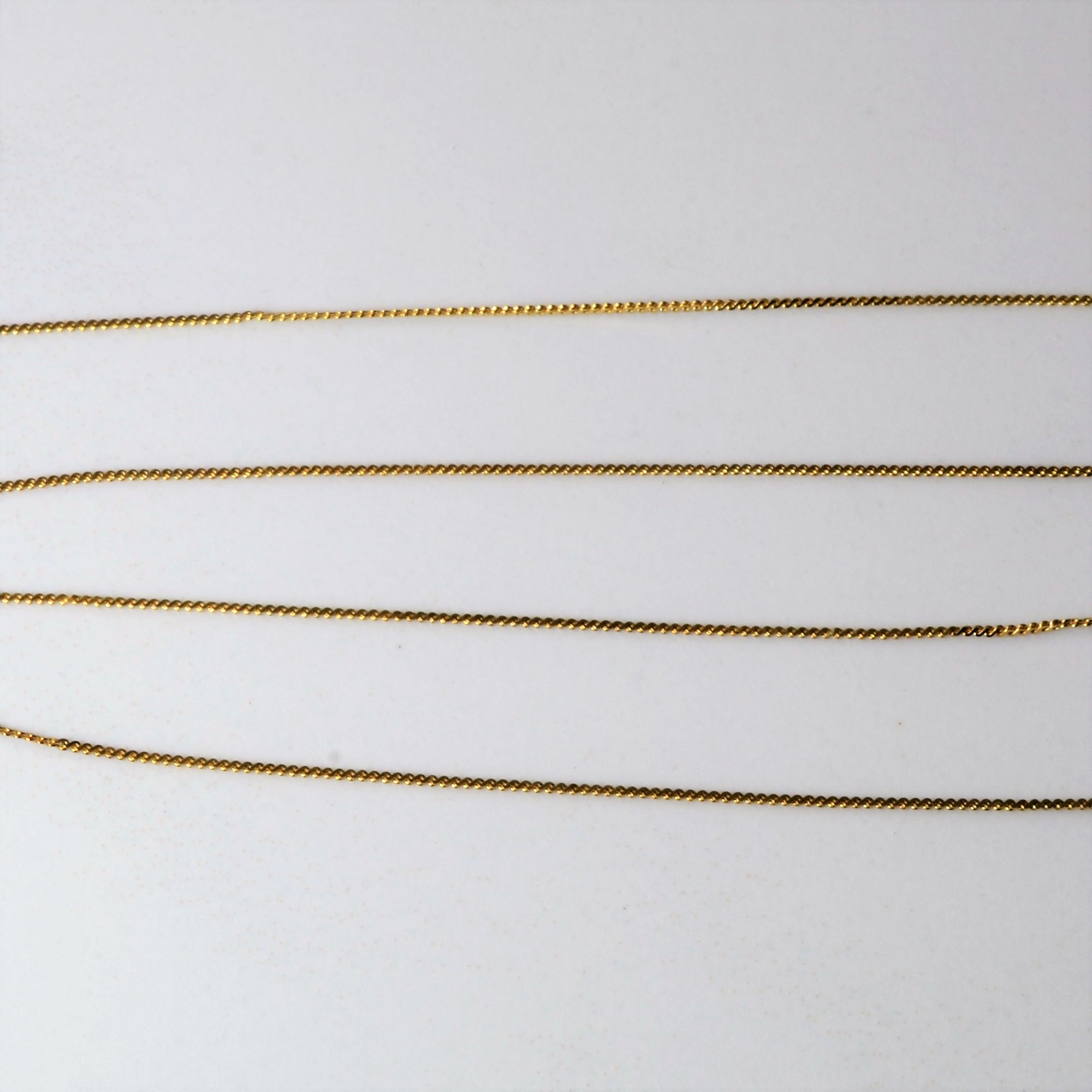 10k Yellow Gold Thin Serpentine Chain | 16