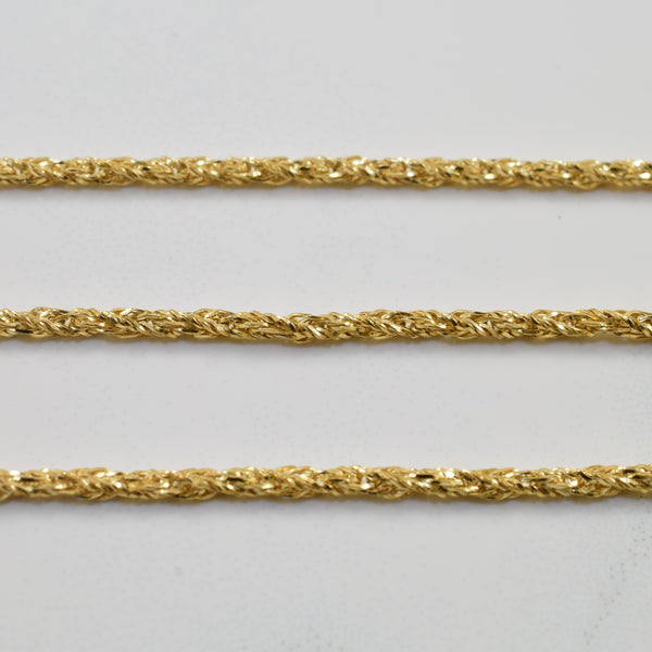 10k Yellow Gold Rope Chain | 17