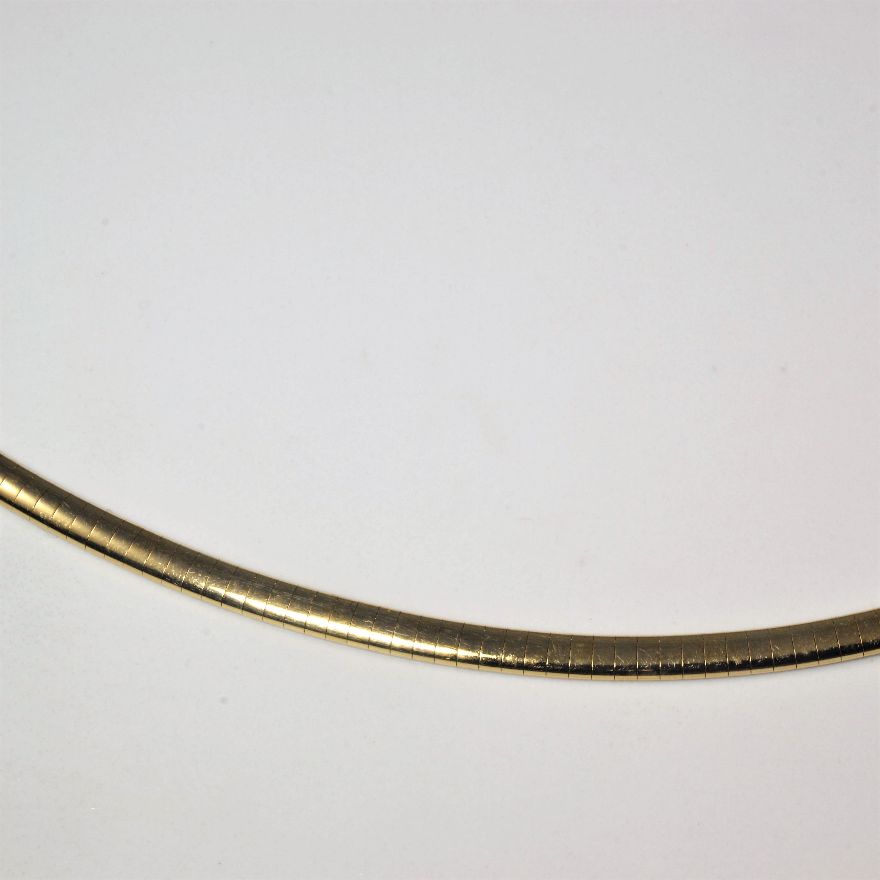 Diamond Omega Necklace | 0.55ctw | 20" |