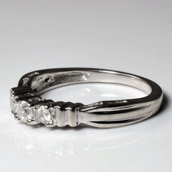 Three Stone Diamond Ring | 0.22ctw | SZ 7 |