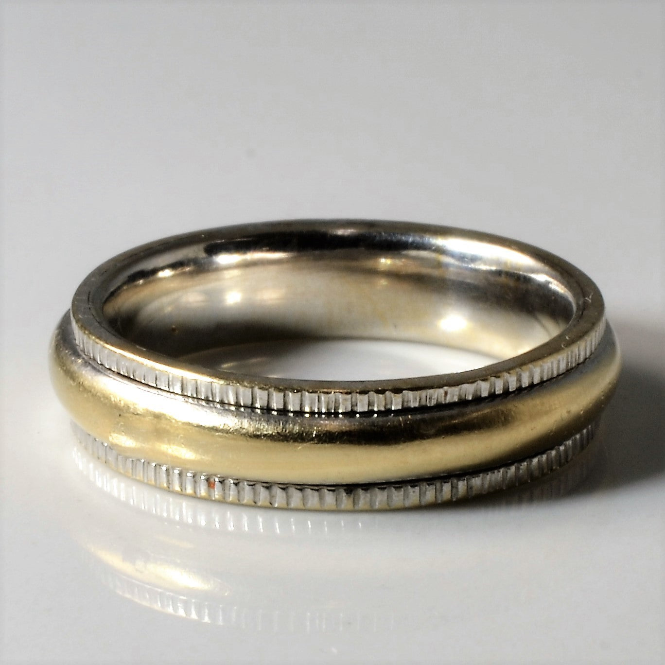 Milgrain Detailed Two Tone Band | SZ 6.25 |