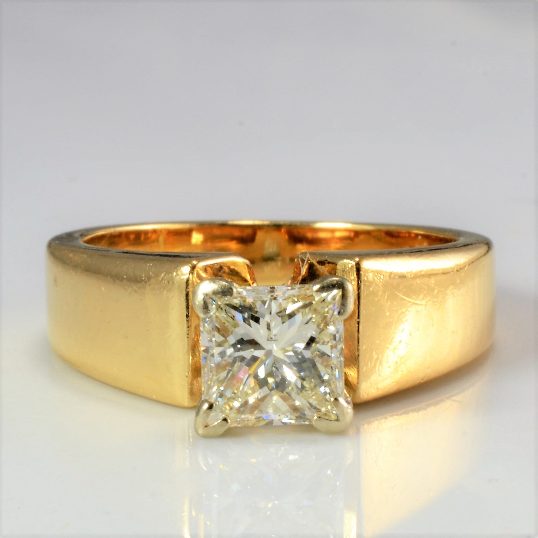 Solitaire Princess Canadian Diamond Engagement Ring | 1.01 ct, SZ 6.25 |