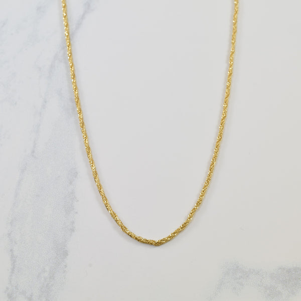 10k Yellow Gold Rope Chain | 17