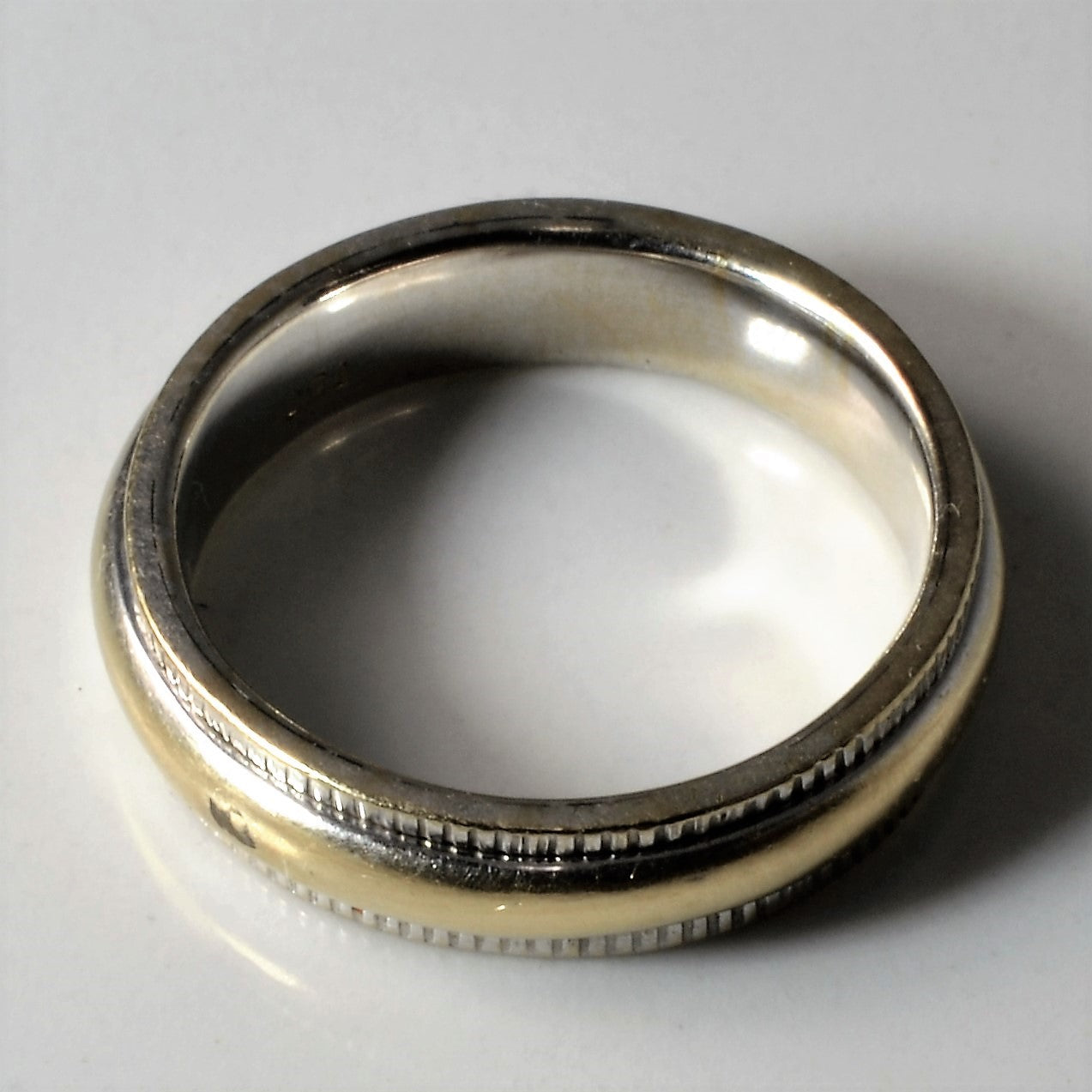 Milgrain Detailed Two Tone Band | SZ 6.25 |