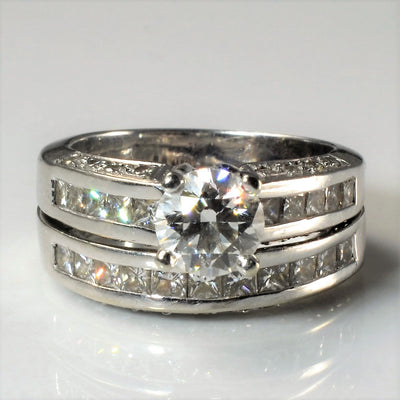 Channel Set Diamond Wedding Set | 1.58ctw | SZ 4.75 |