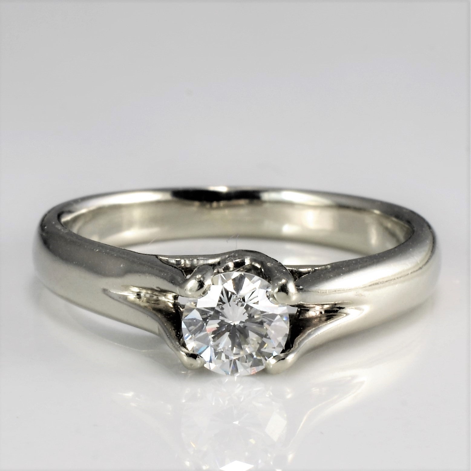 High Set Solitaire Diamond Engagement Ring | SZ 6 |
