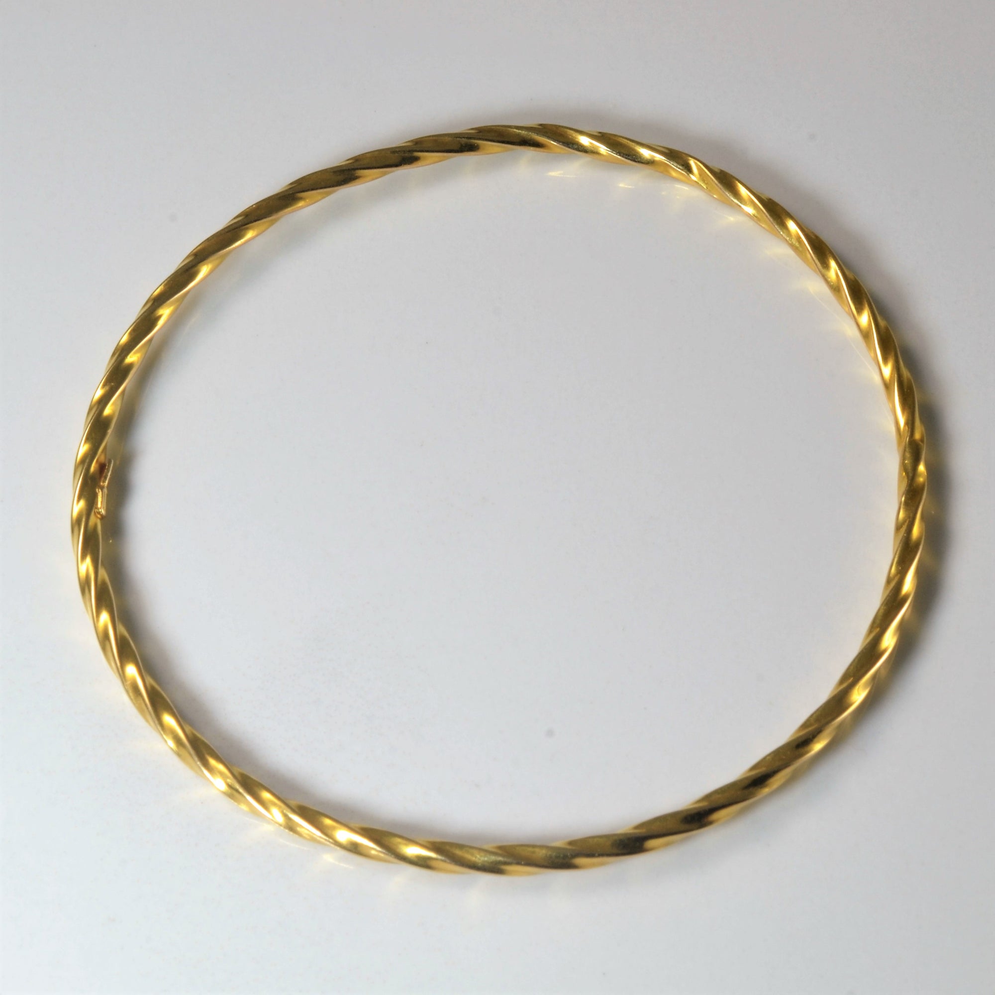 Twisted Gold Wire Bangle | 8