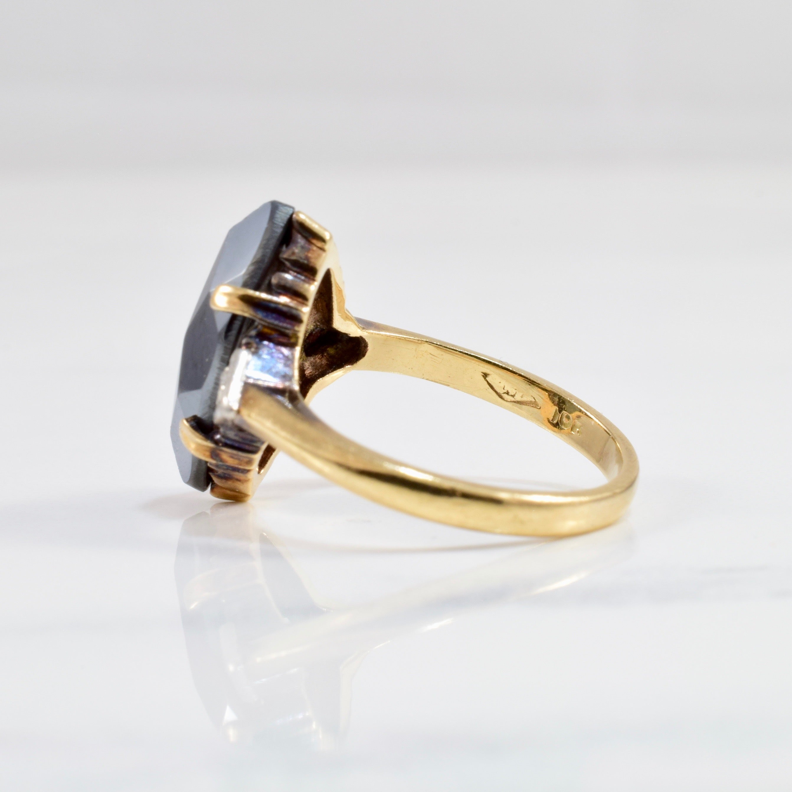 Marquise Hematite Ring | 0.02 ctw SZ 5.5 |