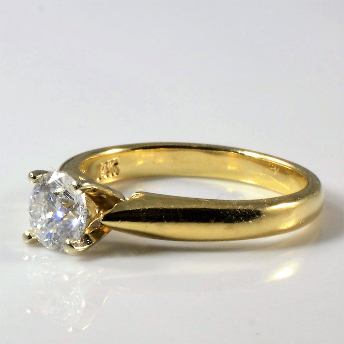 Solitaire Diamond Engagement Ring | 0.45ct | SZ 4 |
