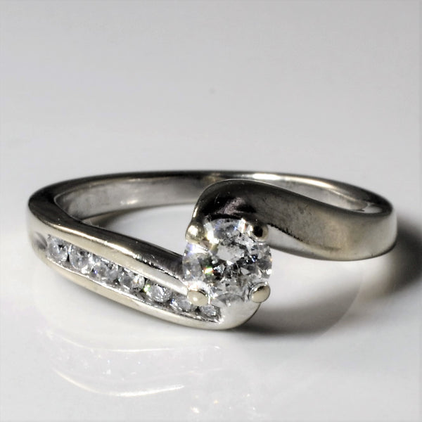 Bypass Diamond Engagement Ring | 0.36ctw | SZ 5 |