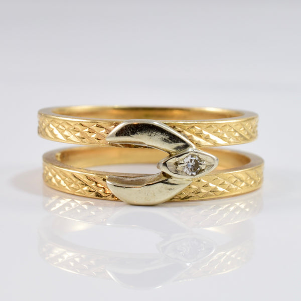 Double Banded Ring | 0.01 ctw SZ 3.75