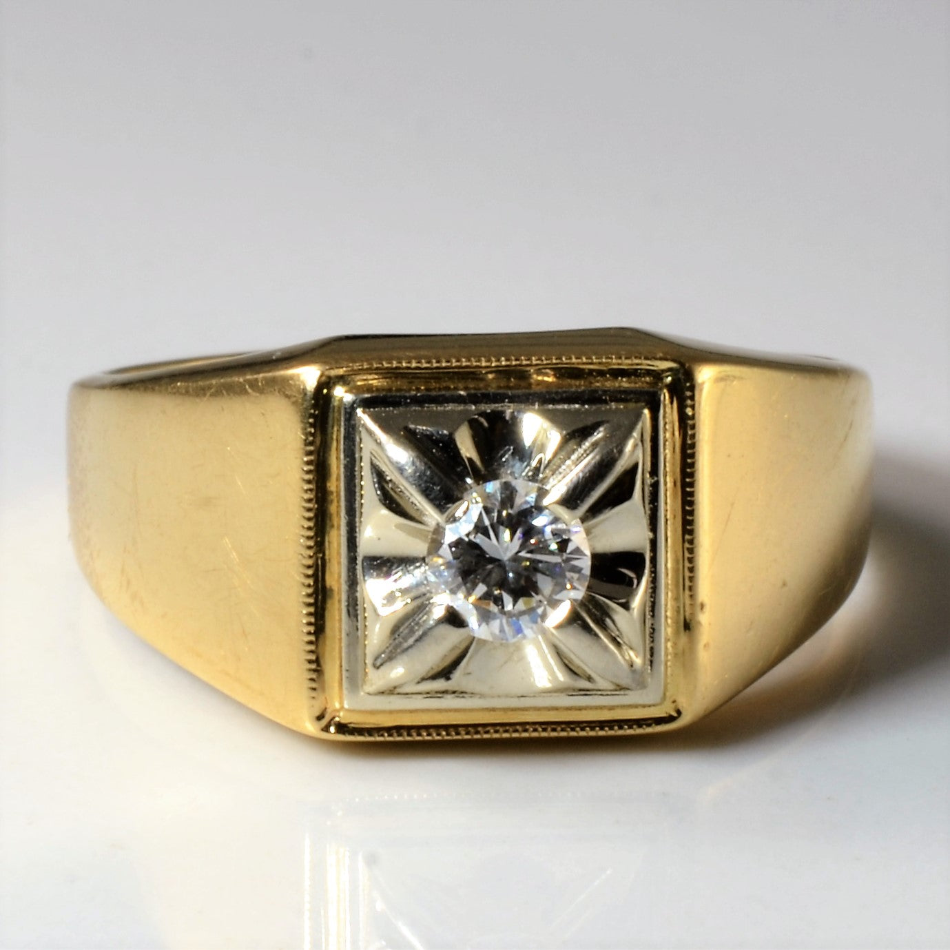 Illusion Set Tapered Diamond Ring | 0.23ct | SZ 9.5 |