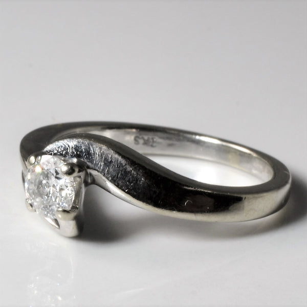 Bypass Diamond Engagement Ring | 0.36ctw | SZ 5 |