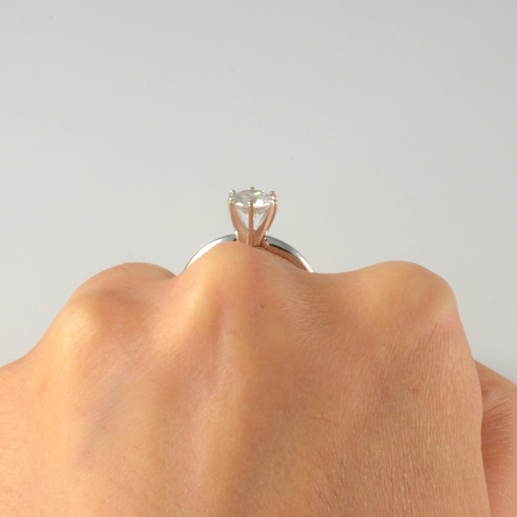 High Set Six Prong Diamond Engagement Ring | 0.91ct | SZ 9 |