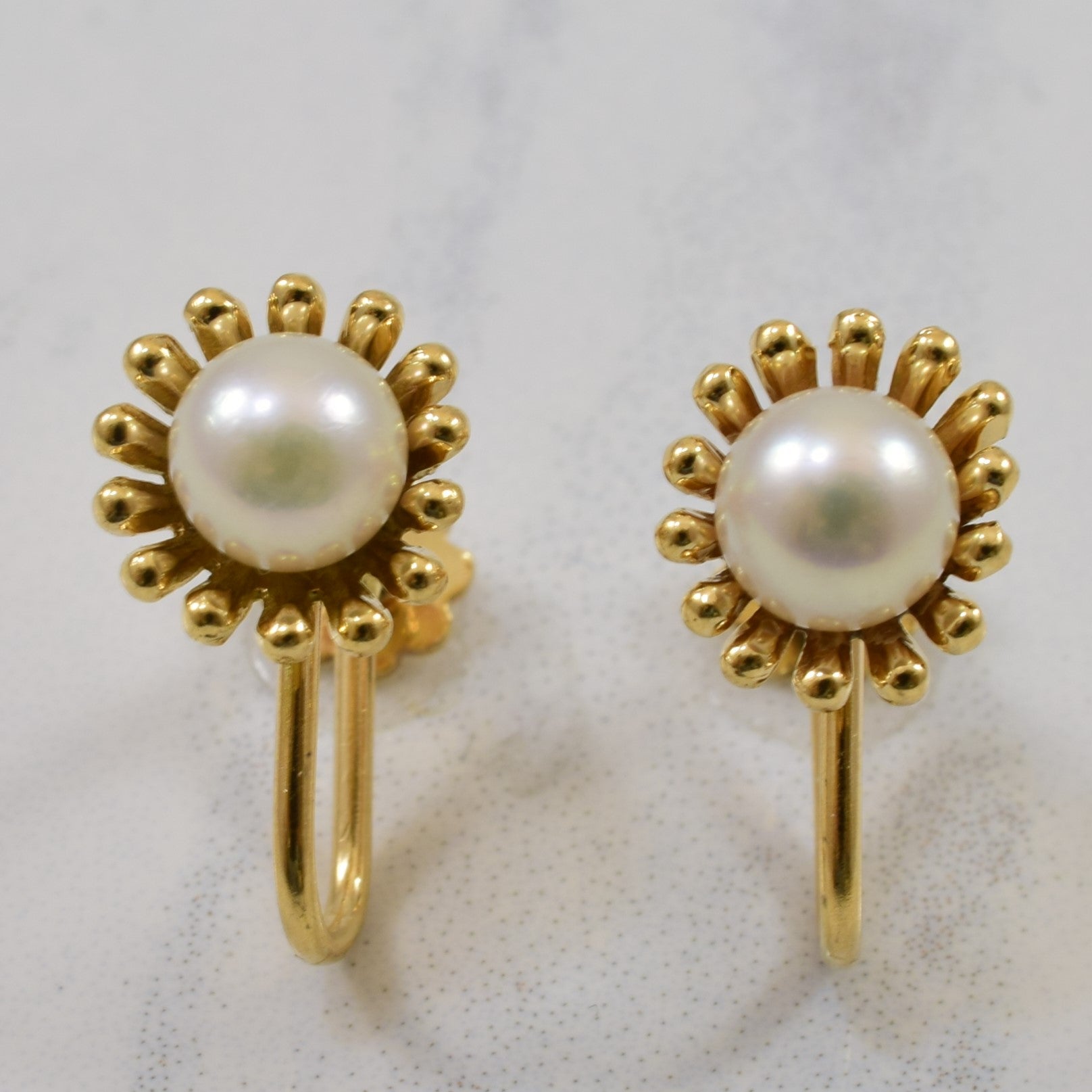 Pearl Clip On Earrings | 2.10ctw |