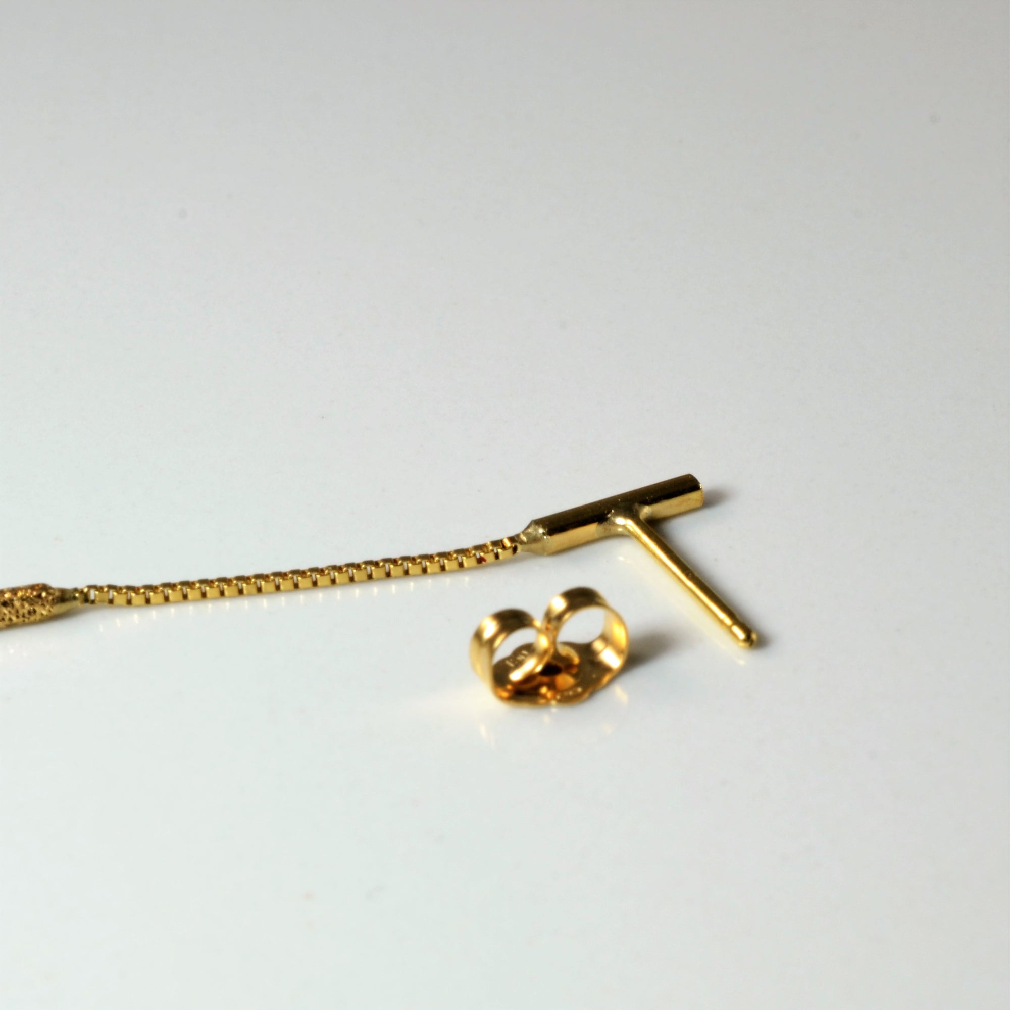 Golden Bar Drop Earrings |
