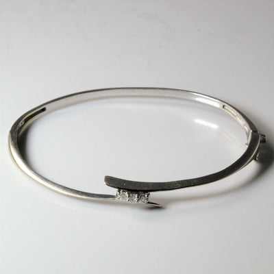 Bypass Three Stone Diamond Bangle | 0.10ctw | 7