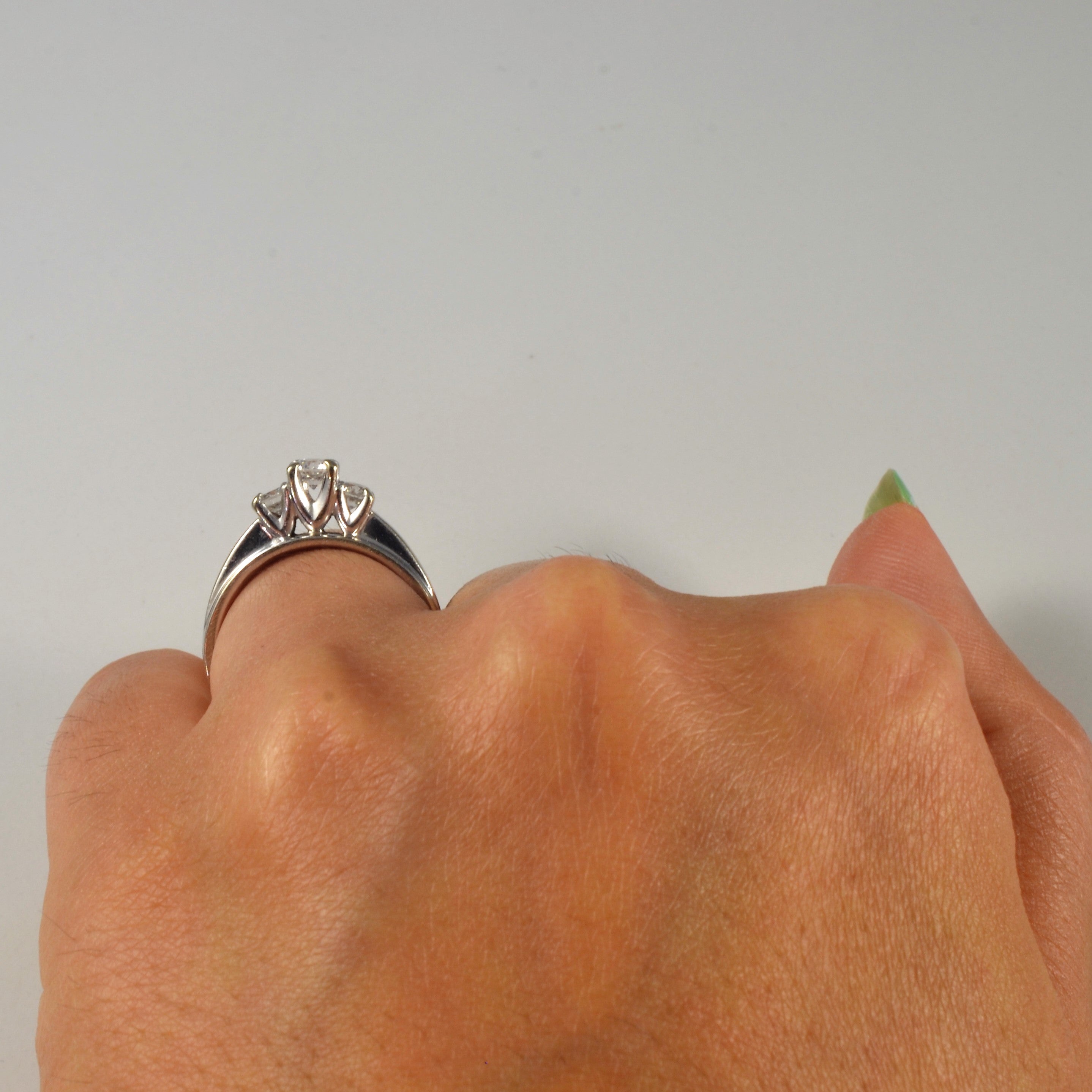 Classic Three Stone Diamond Ring | 0.42ctw | SZ 5.75 |