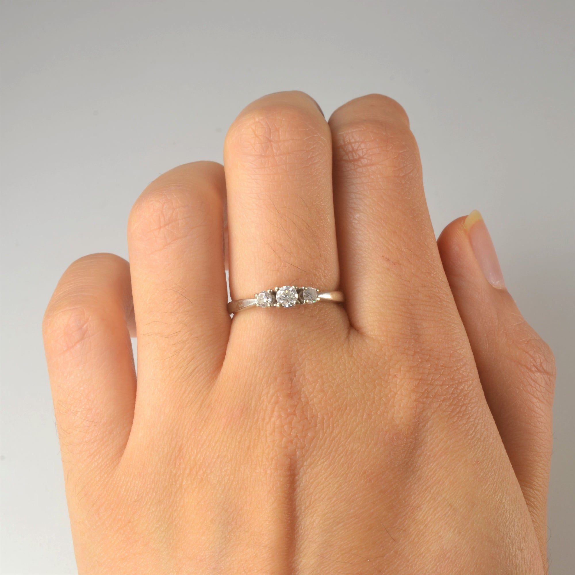 Three Stone Diamond Ring | 0.25ctw | SZ 6.5 |