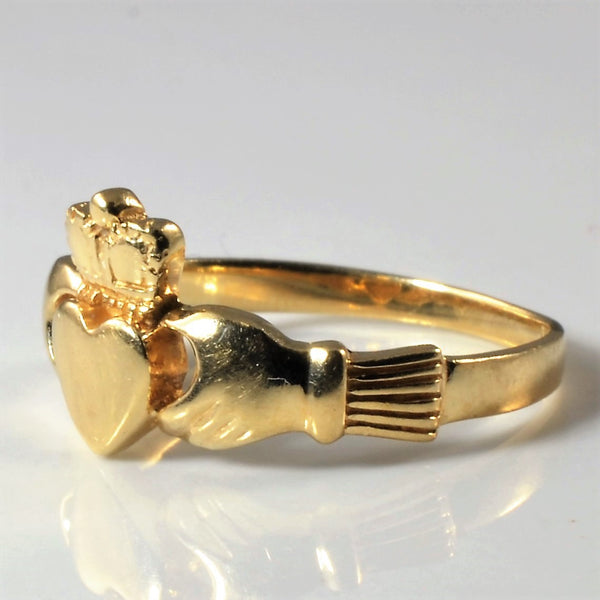 Yellow Gold Claddagh Ring | SZ 7 |