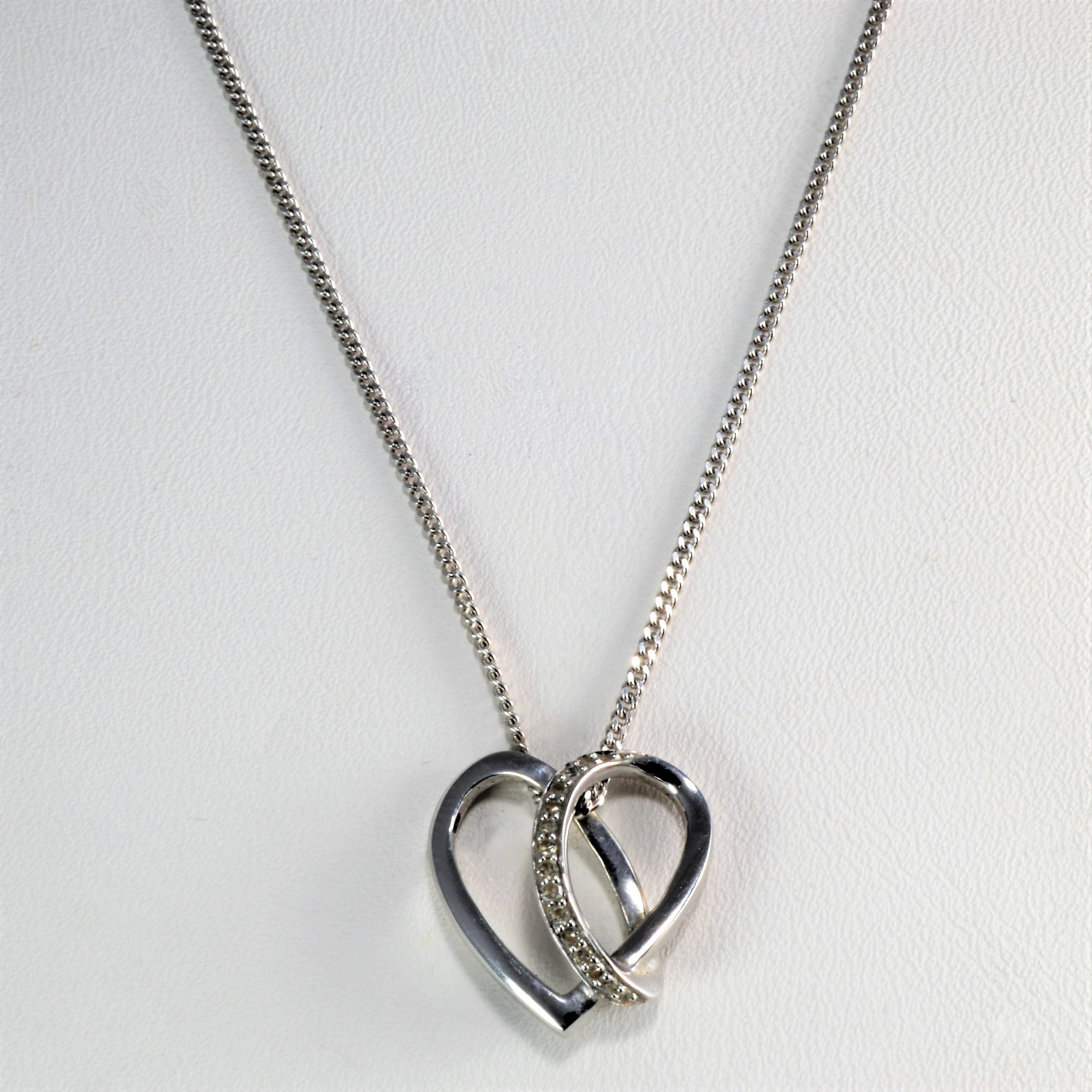 Heart Diamond Pendant Necklace | 0.07 ctw, 16''|