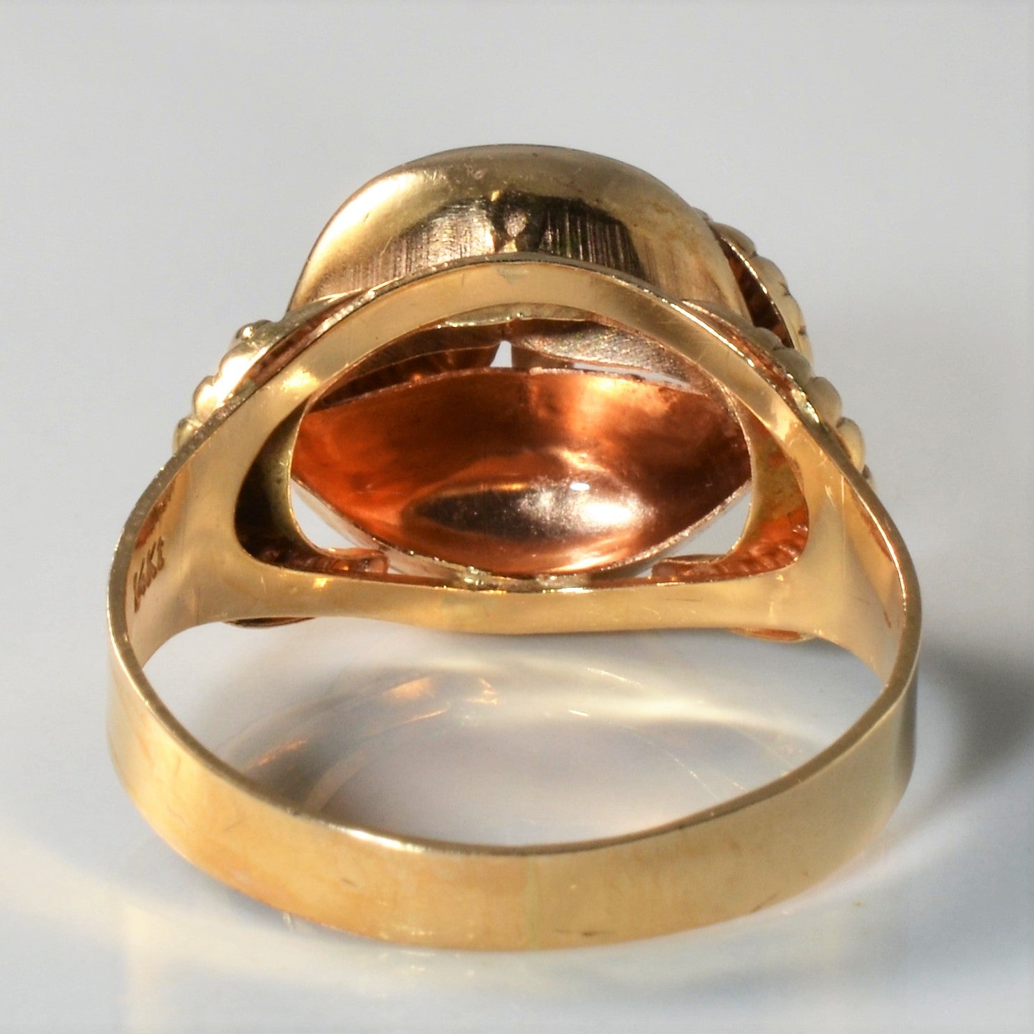 Golden Swirl Cocktail Ring | SZ 9 |