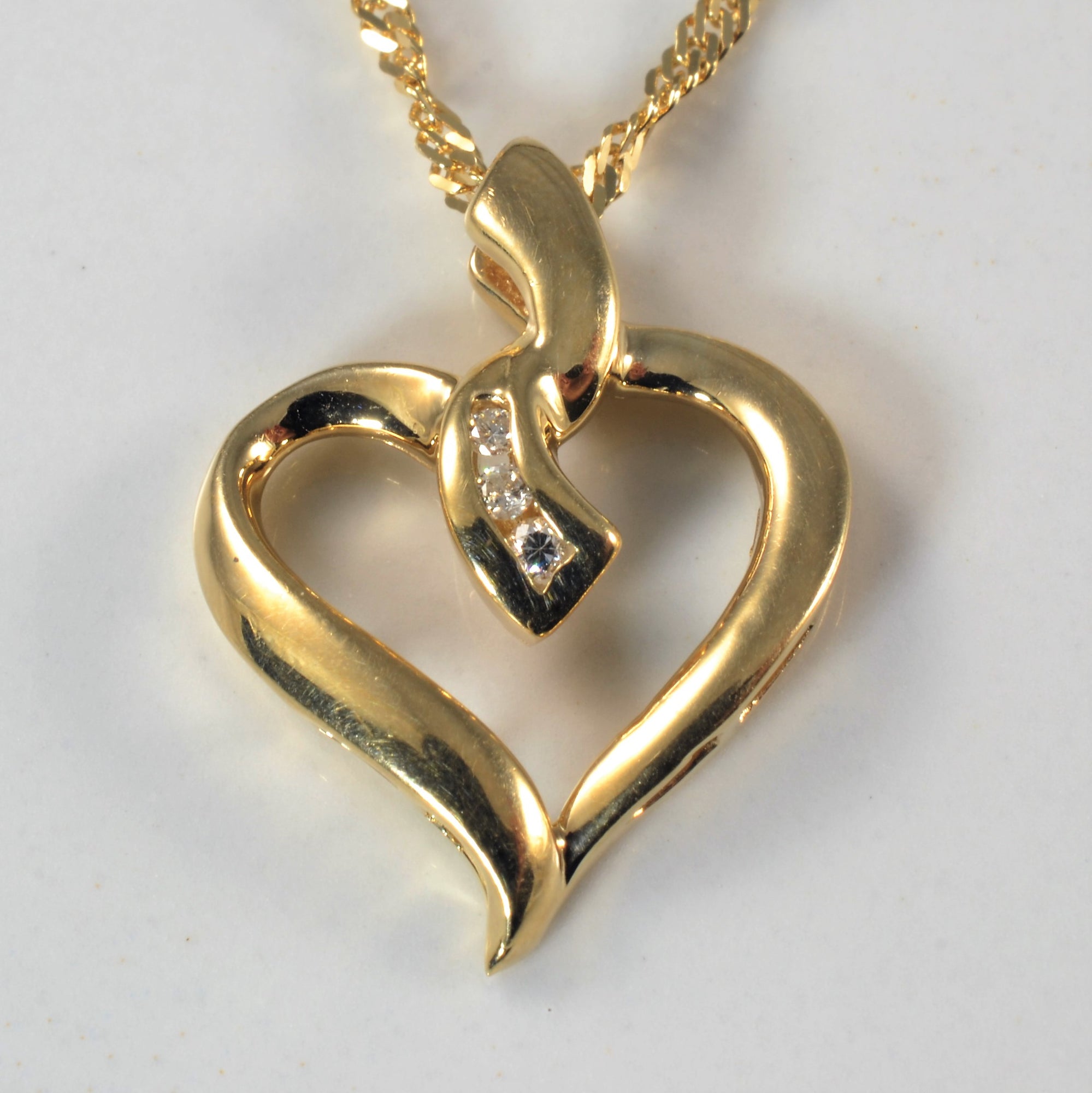 Diamond Heart Necklace | 0.05ctw | 18