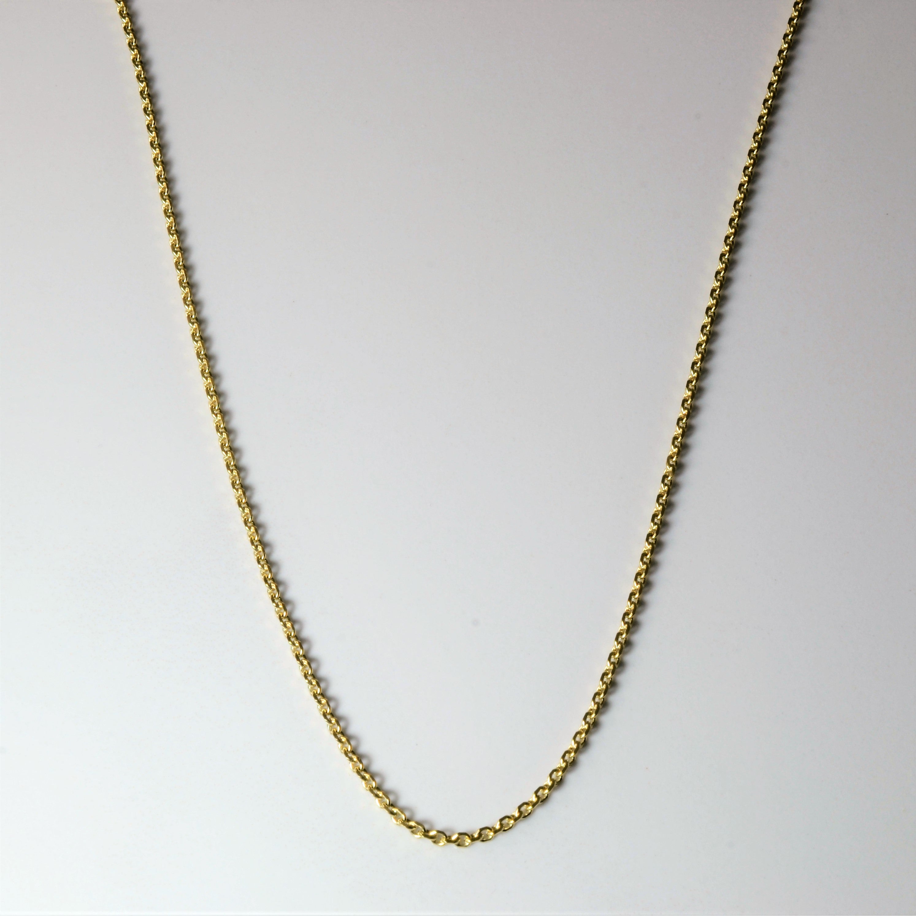 14k Yellow Gold Long Rolo Chain | 27"|