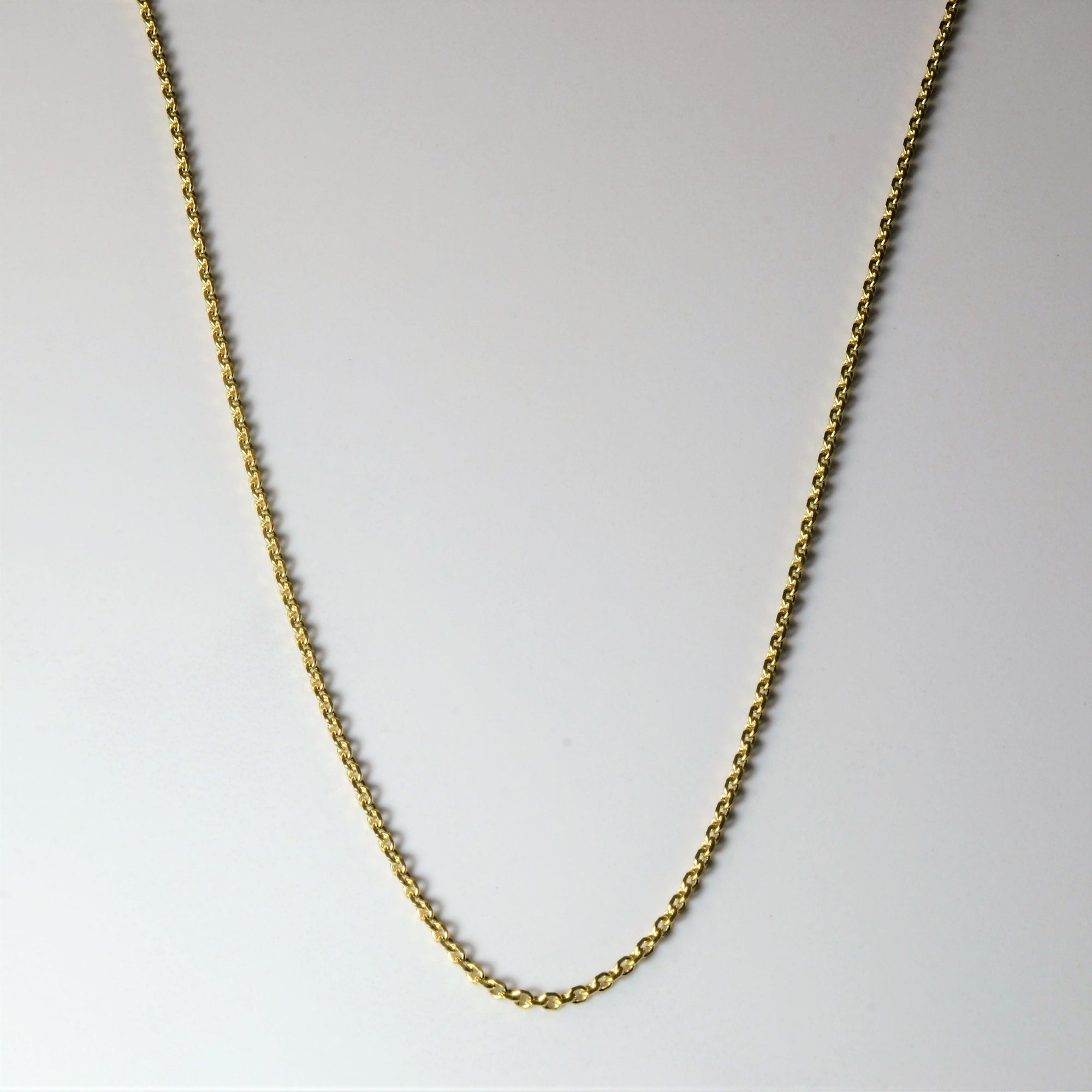 14k Yellow Gold Long Rolo Chain | 27