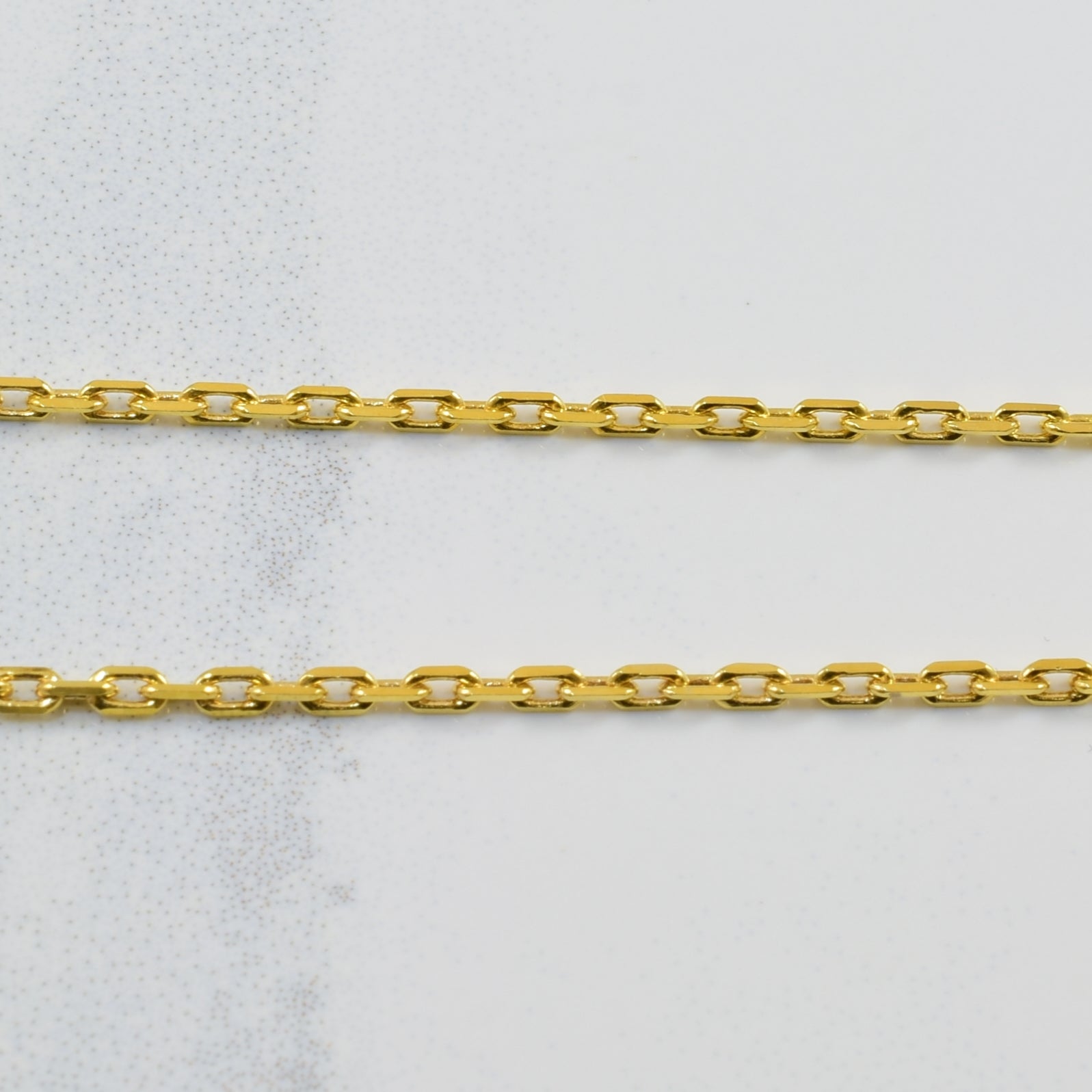 14k Yellow Gold Elongated Cable Chain | 20