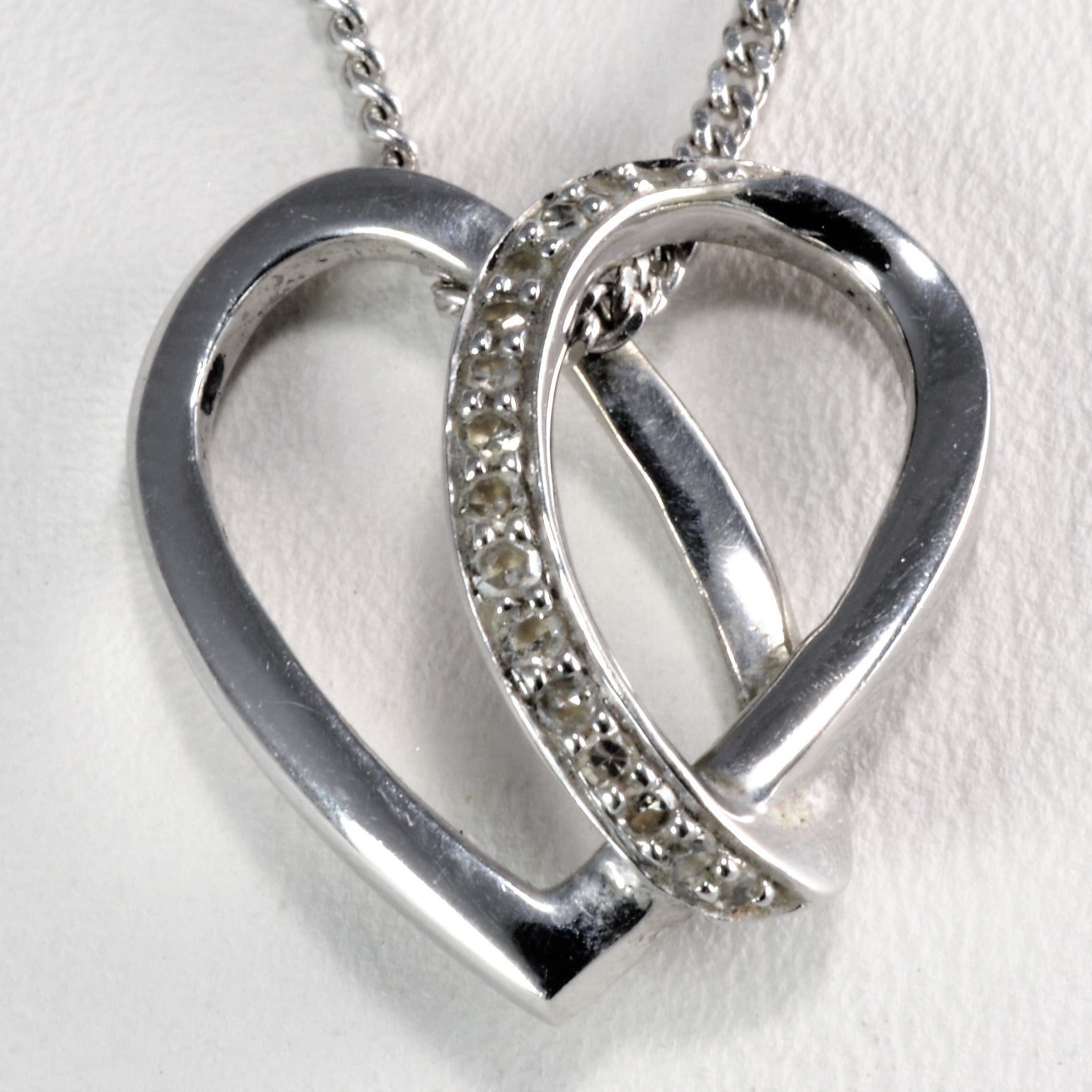 Heart Diamond Pendant Necklace | 0.07 ctw, 16''|