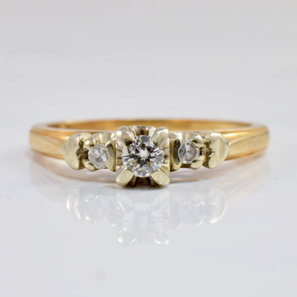 Vintage Inspired Engagement Ring | 0.15 ctw SZ 7 |