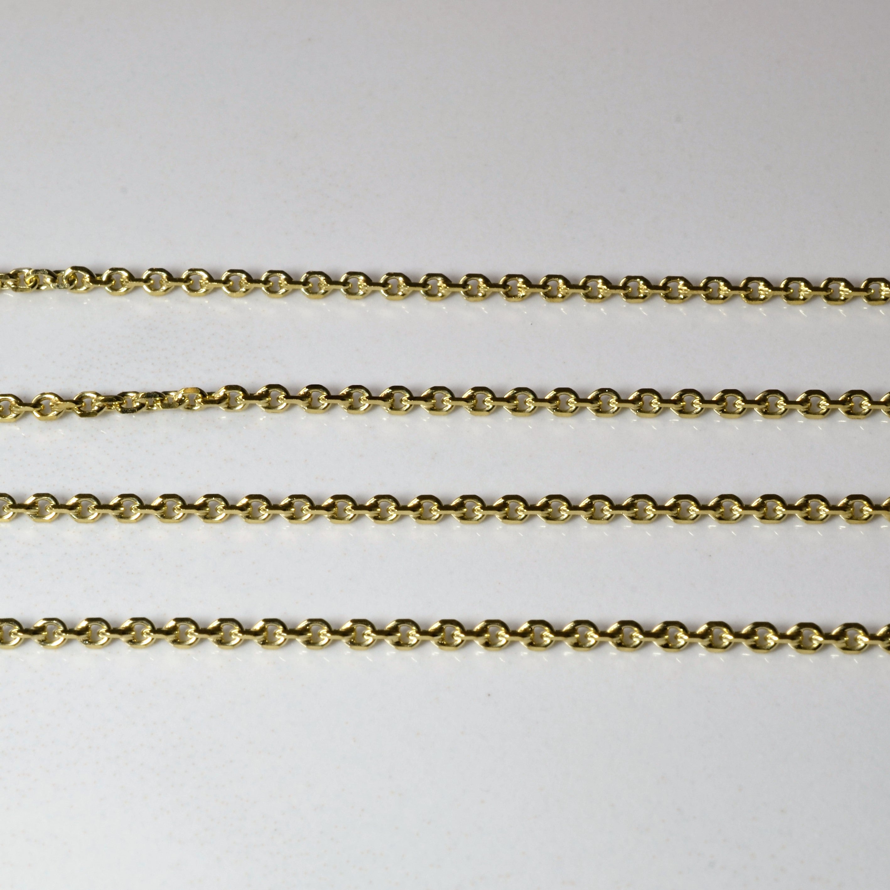 14k Yellow Gold Long Rolo Chain | 27"|