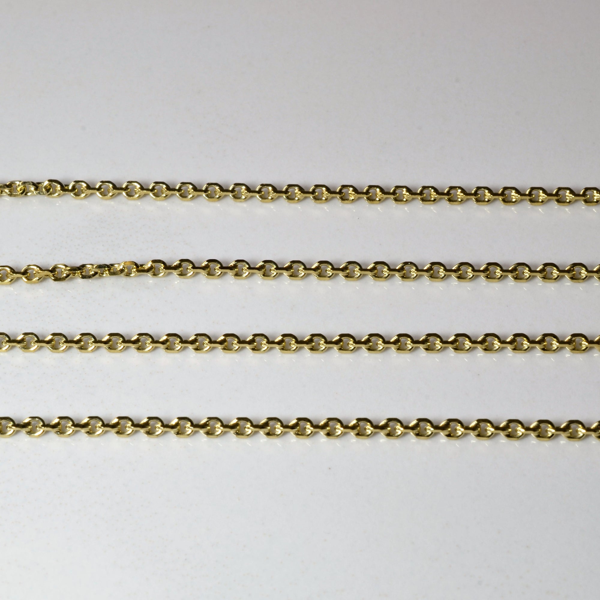 14k Yellow Gold Long Rolo Chain | 27