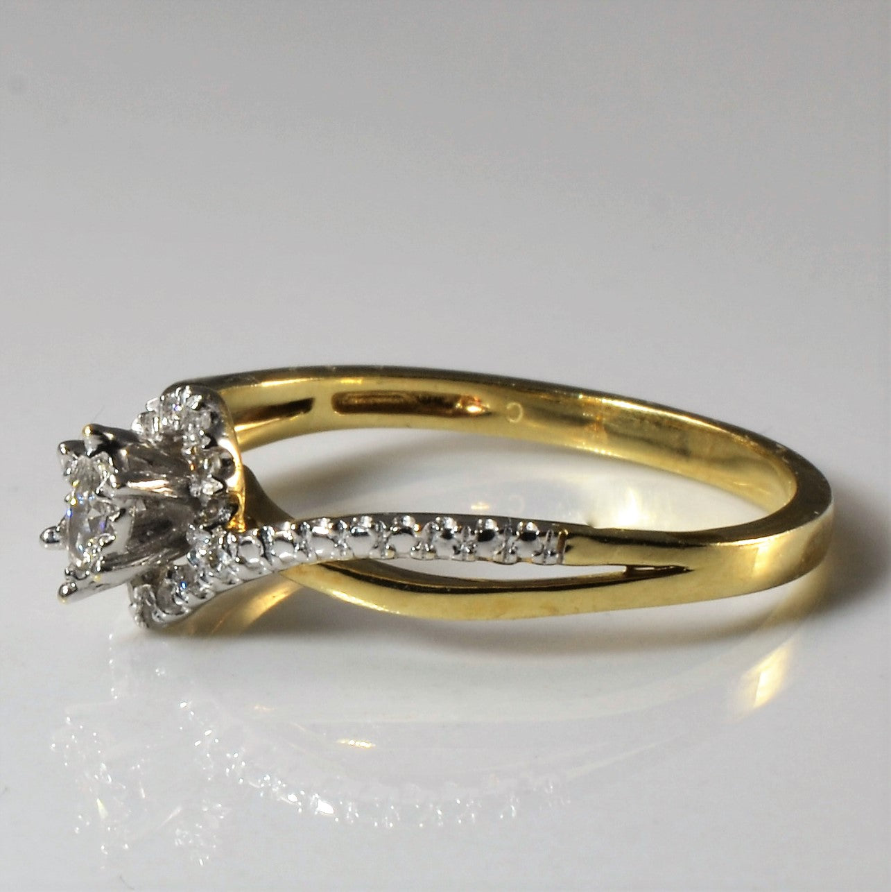 Pave Marquise Cut Diamond Promise Ring | 0.11ctw | SZ 7 |