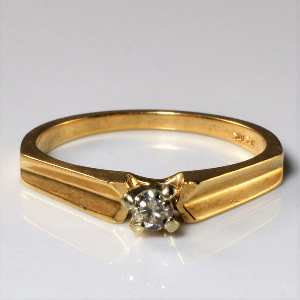 Solitaire Diamond Ring | 0.08ct | SZ 5.75 |