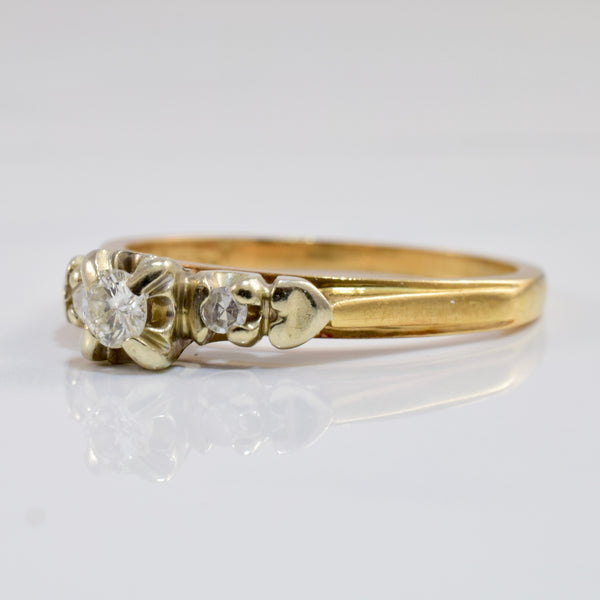 Vintage Inspired Engagement Ring | 0.15 ctw SZ 7 |