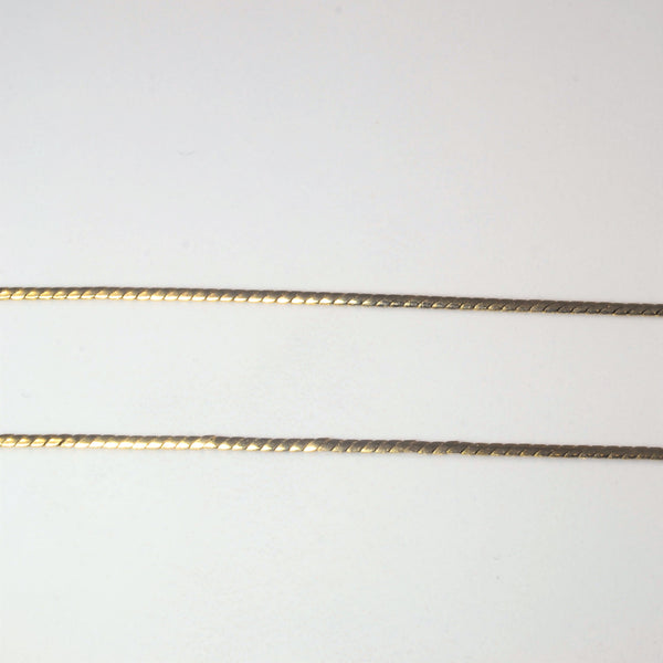 Diamond Chevron Plate Necklace | 0.11ctw | 16
