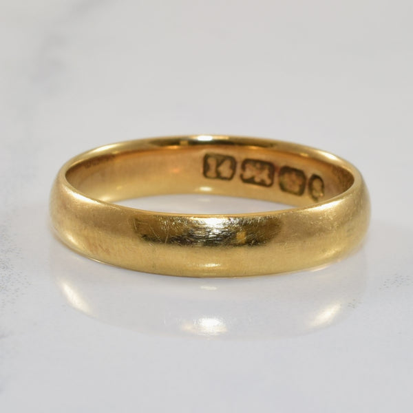 Early 1900s Yellow Gold Plain Band | SZ 6.75 |