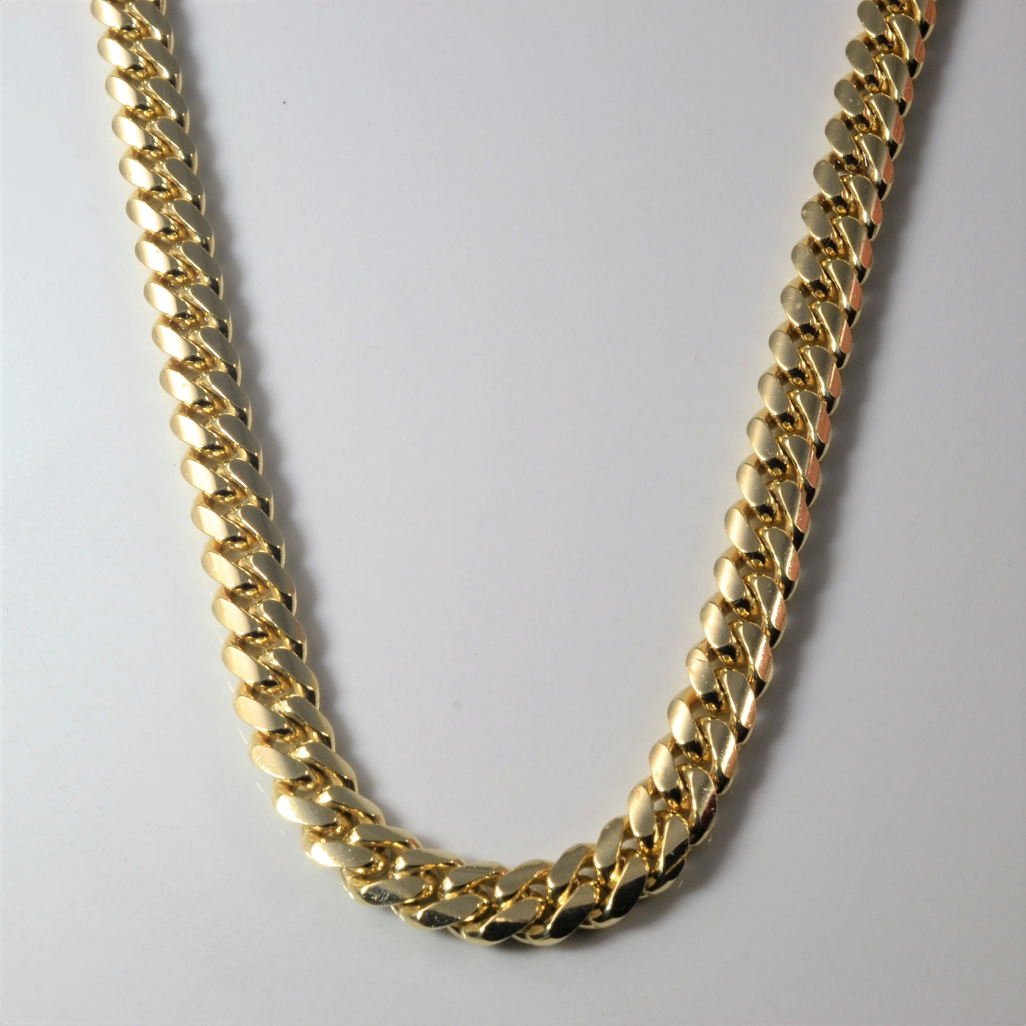 14k Yellow Gold Cuban Chain | 20