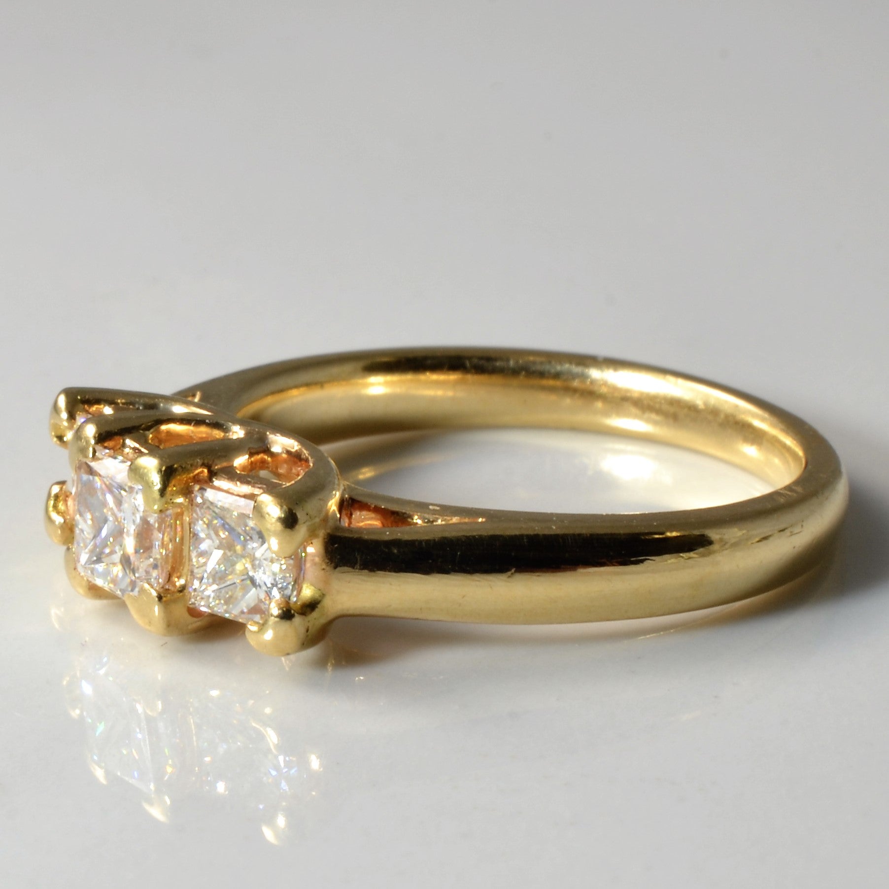 Three Stone Princess Diamond Ring | 1.03 ctw, SZ 7 |