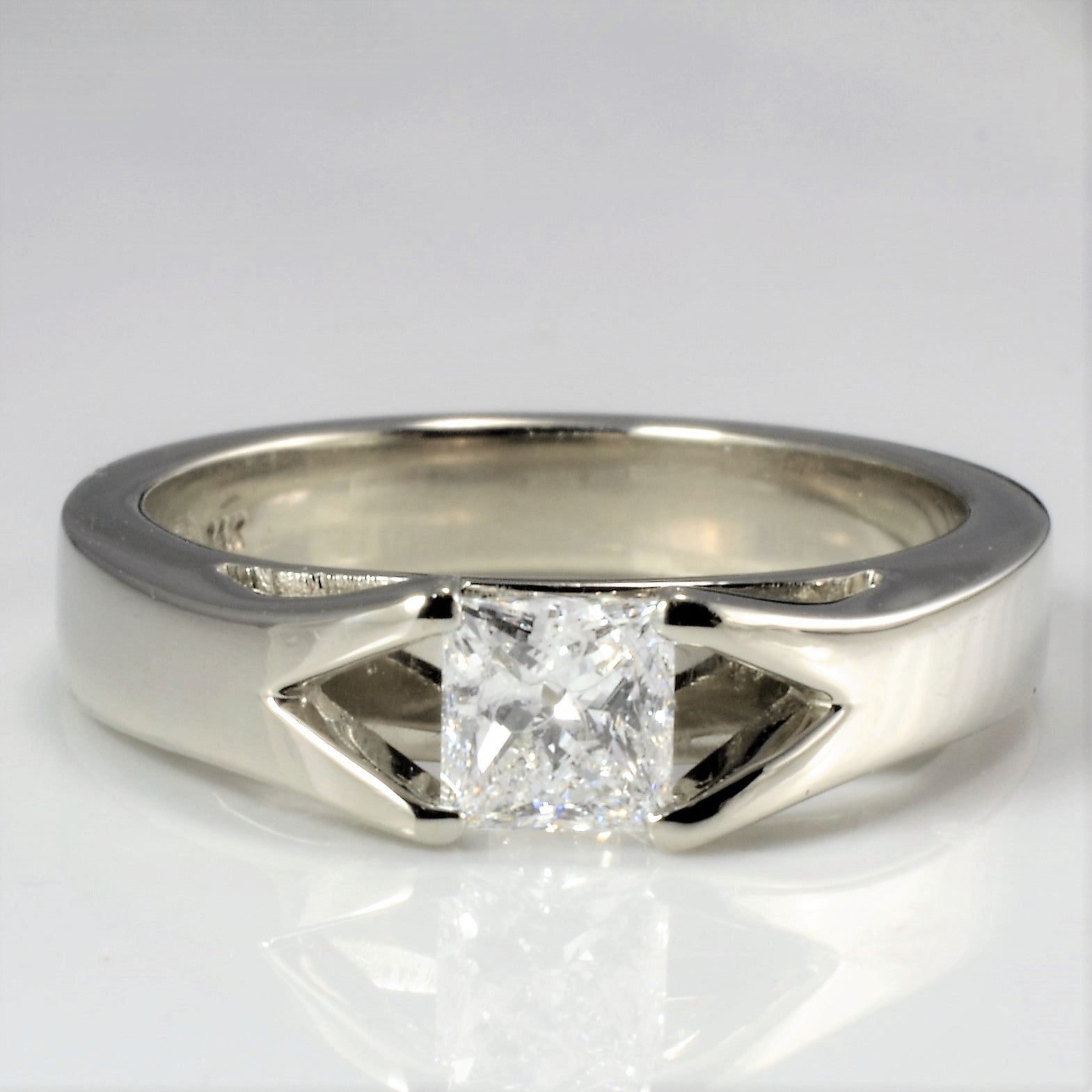 High Set Split Shank Solitaire GIA Canadian Diamond Ring | 0.50 ct, SZ 6.75 |