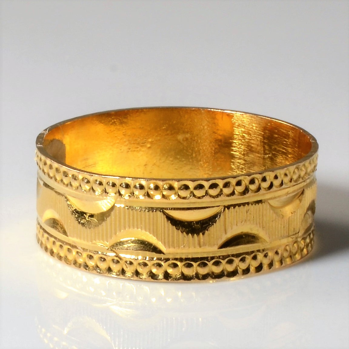 Ornate Yellow Gold Band | SZ 9 |