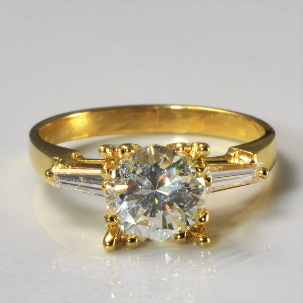 Baguette Side Stone Engagement Ring | 1.70ctw | SZ 8.25 |