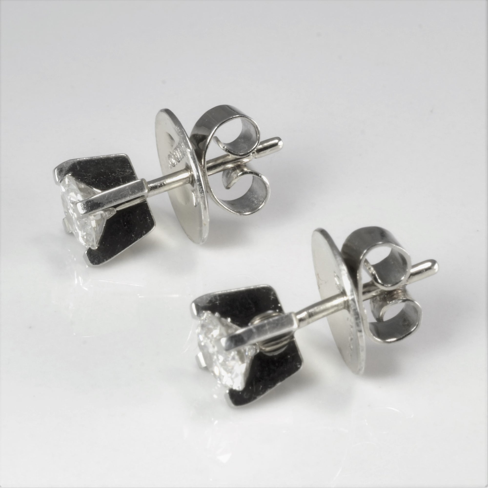 Montecristo' Solitaire Diamond Stud Earrings | 1.07 ctw |