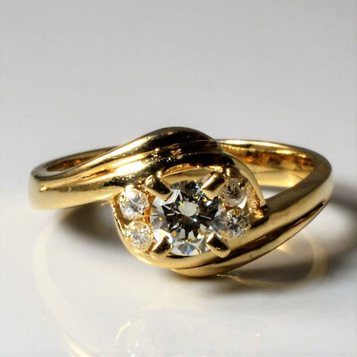 Bypass Diamond Ring | 0.39ctw | SZ 5.75 |