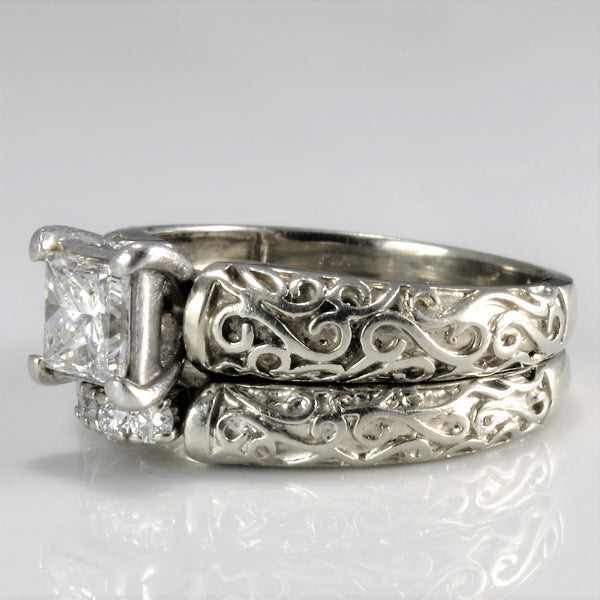 'Spence Diamonds' Filigree Diamond Engagement Ring Set | 0.58ctw | SZ 5.75 |