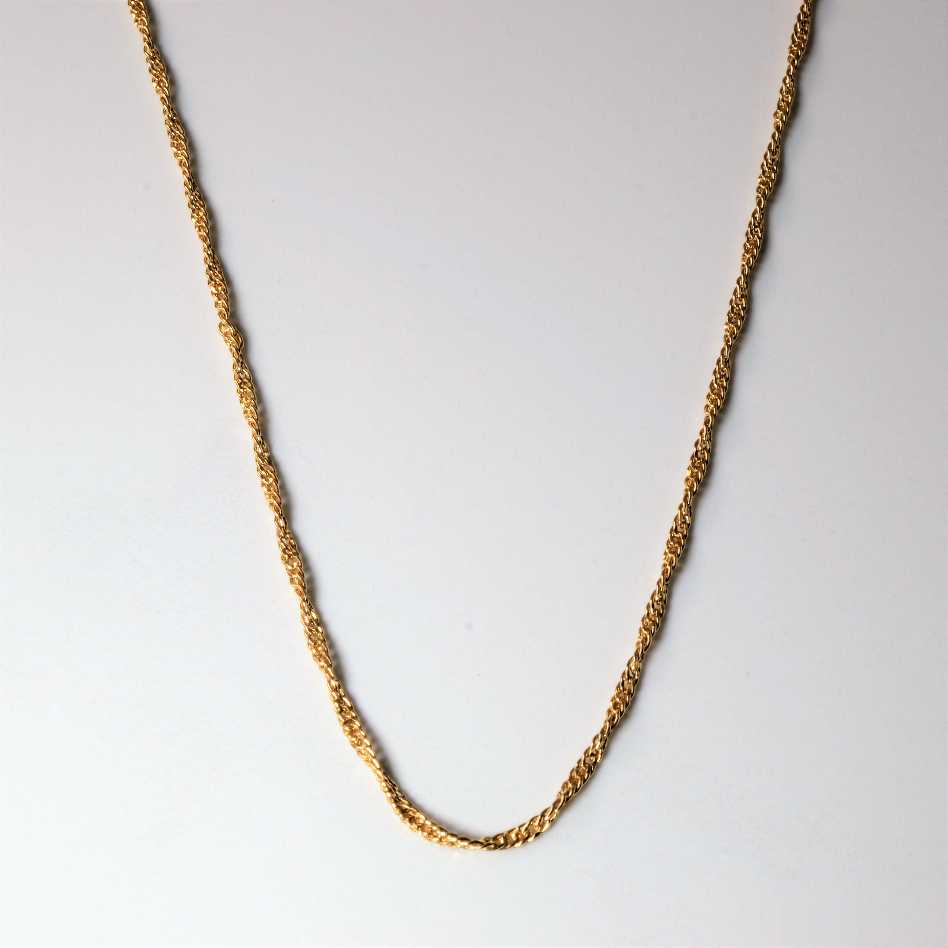 10k Yellow Gold Singapore Chain | 18"|