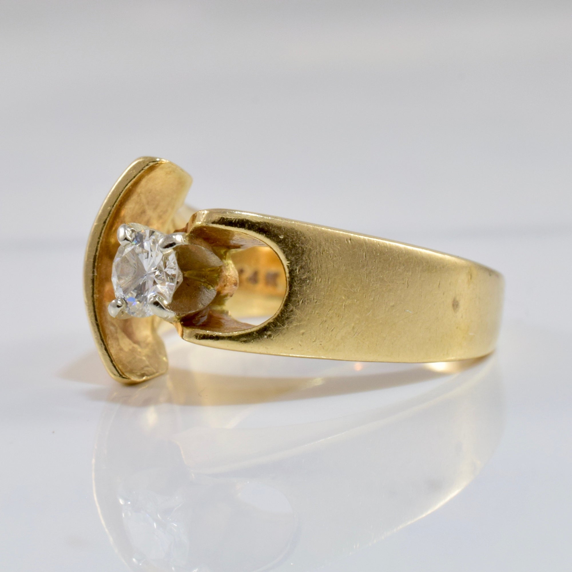 Bypass Diamond Engagement Ring | 0.22 ct SZ 4.75 |